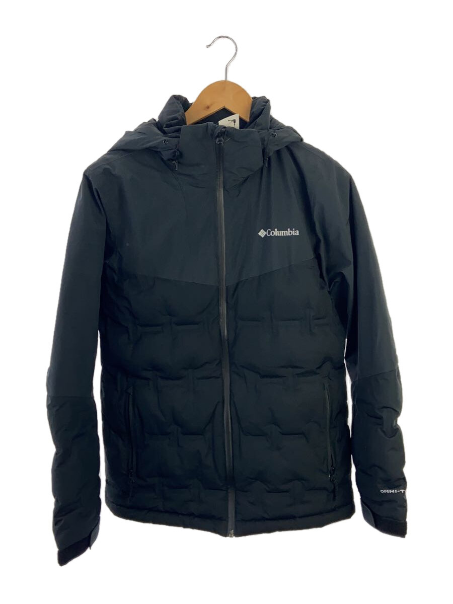 【中古】Columbia◆ダウンジャケット/S/ポリエステル/BLK/無地/219 EE0901【メンズウェア】