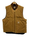 【中古】Carhartt◆ベスト/XL/コットン/CML/無地/V01-BRN//【メンズウェア】