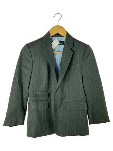 【中古】DSQUARED2◆テーラードジャケット/40/ウール/グレー/ストライプ【レディースウェア】 【中古】DSQUARED2◆テーラードジャケット/40/ウール/グレー/ストライプ【レディースウェア】