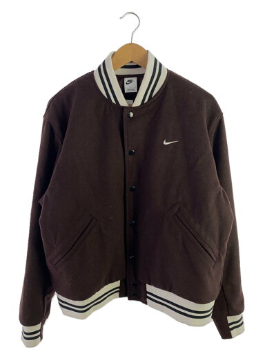 【中古】NIKE◆スタジャン/L/ウール/BRW【メンズウェア】 【中古】NIKE◆スタジャン/L/ウール/BRW【メンズウェア】