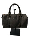 【中古】GUCCI◆ボストンバッグ_GGプラス/PVC/BRW/総柄【バッグ】