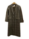 【中古】AMERI◆チェスターコート/ポリエステル/ブラウン/チェック/0181710020【レディースウェア】(4)