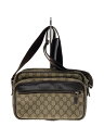 【中古】GUCCI◆ショルダーバッグ_GGプラス/PVC/BRW/総柄【バッグ】