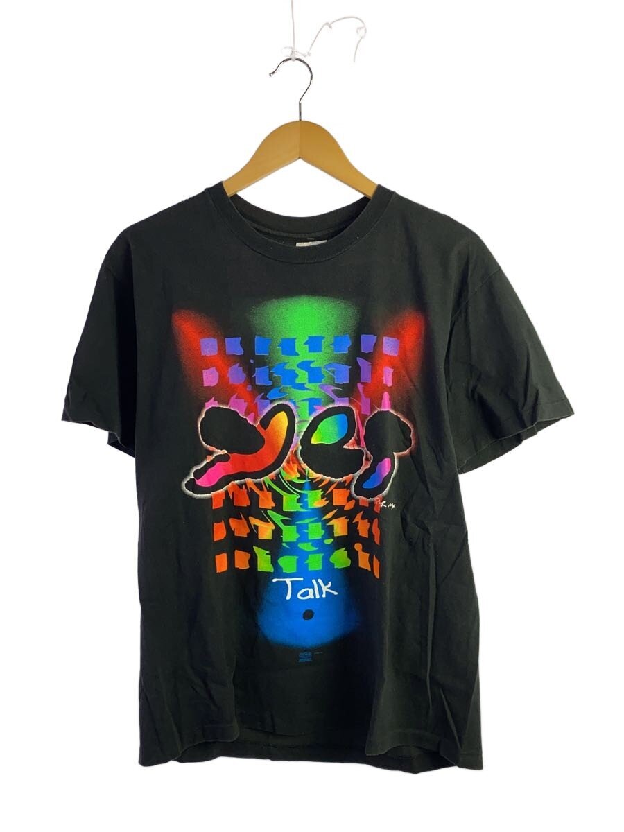 Hanes◆yes×Peter Max/90s/WORLD TOUR 1994/USA製Tシャツ/L/コットン/BLK