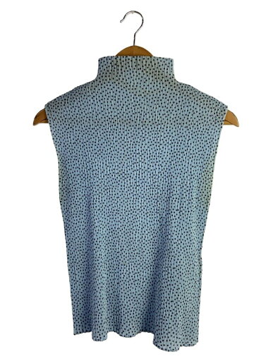 【中古】ISSEY MIYAKE◆ノースリーブカットソー/M/ポリエステル/BLU/ドット/IM92-FJ805//【レディースウェア】 【中古】ISSEY MIYAKE◆ノースリーブカットソー/M/ポリエステル/BLU/ドット/IM92-FJ805//【レディースウェア】