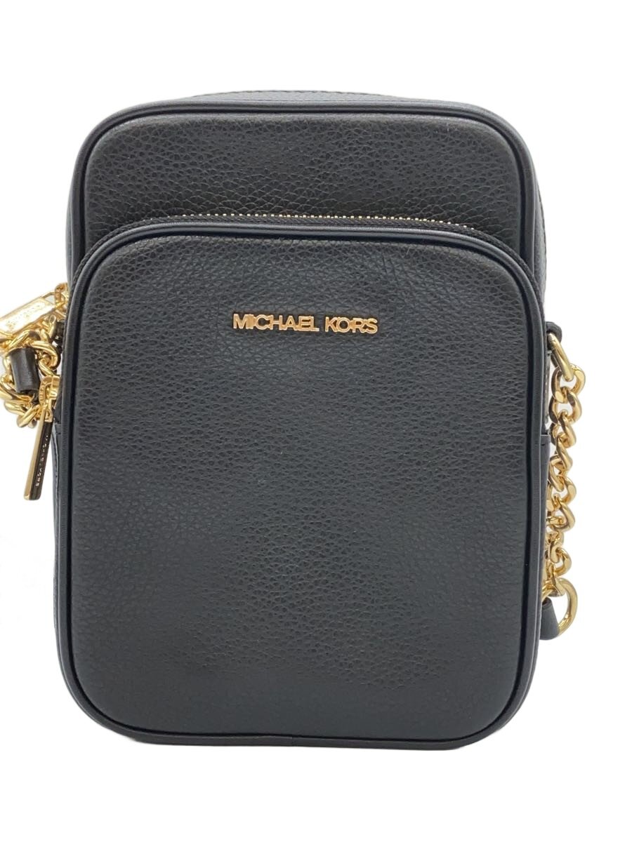 【中古】MICHAEL KORS◆ショルダーバッグ/レザー/BLK/35H3GTVC2L【バッグ】