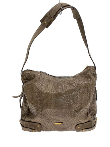 【中古】GIORGIO ARMANI◆パイソン/ショルダーバッグ/ブラウン//【バッグ】 【中古】GIORGIO ARMANI◆パイソン/ショルダーバッグ/ブラウン//【バッグ】