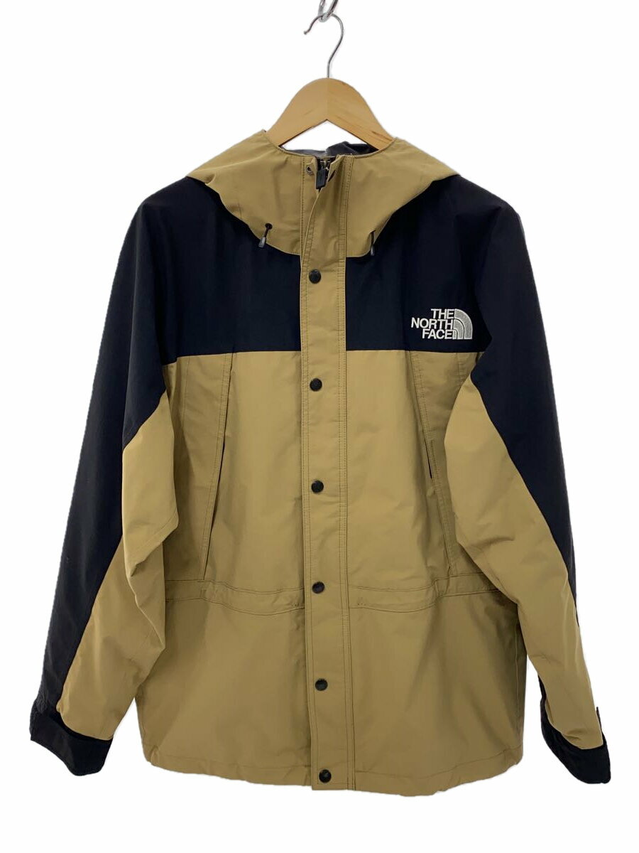 【中古】THE NORTH FACE◆MOUNTAIN LIGHT JACKET_マウンテンライトジャケット/XL/ナイロン/BEG/無地【メンズウェア】