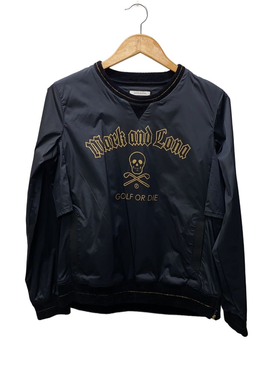 【中古】MARK & LONA◆ナイロンプルオーバー/スポーツウェアー/40/BLK/MLW-OC-AD06【スポーツ】