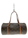 【中古】LOUIS VUITTON◆1)パピヨン30_モノグラム・キャンバス_BRW/PVC/BRW/総柄【バッグ】