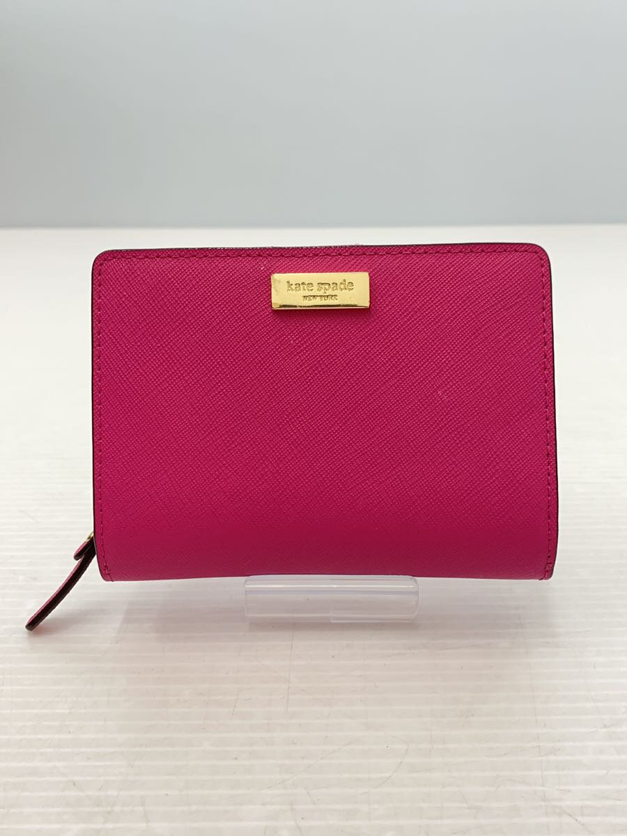 【中古】kate spade new york◆2つ折り財布/--/PNK/レディース/WLRU1931/? NULL ?【...