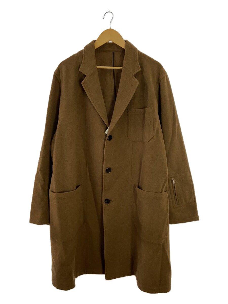 SOPHNET.◆WOOL MOSSER WORK COAT/チェスターコート/L/ウール/ブラウン/SOPH-242001//