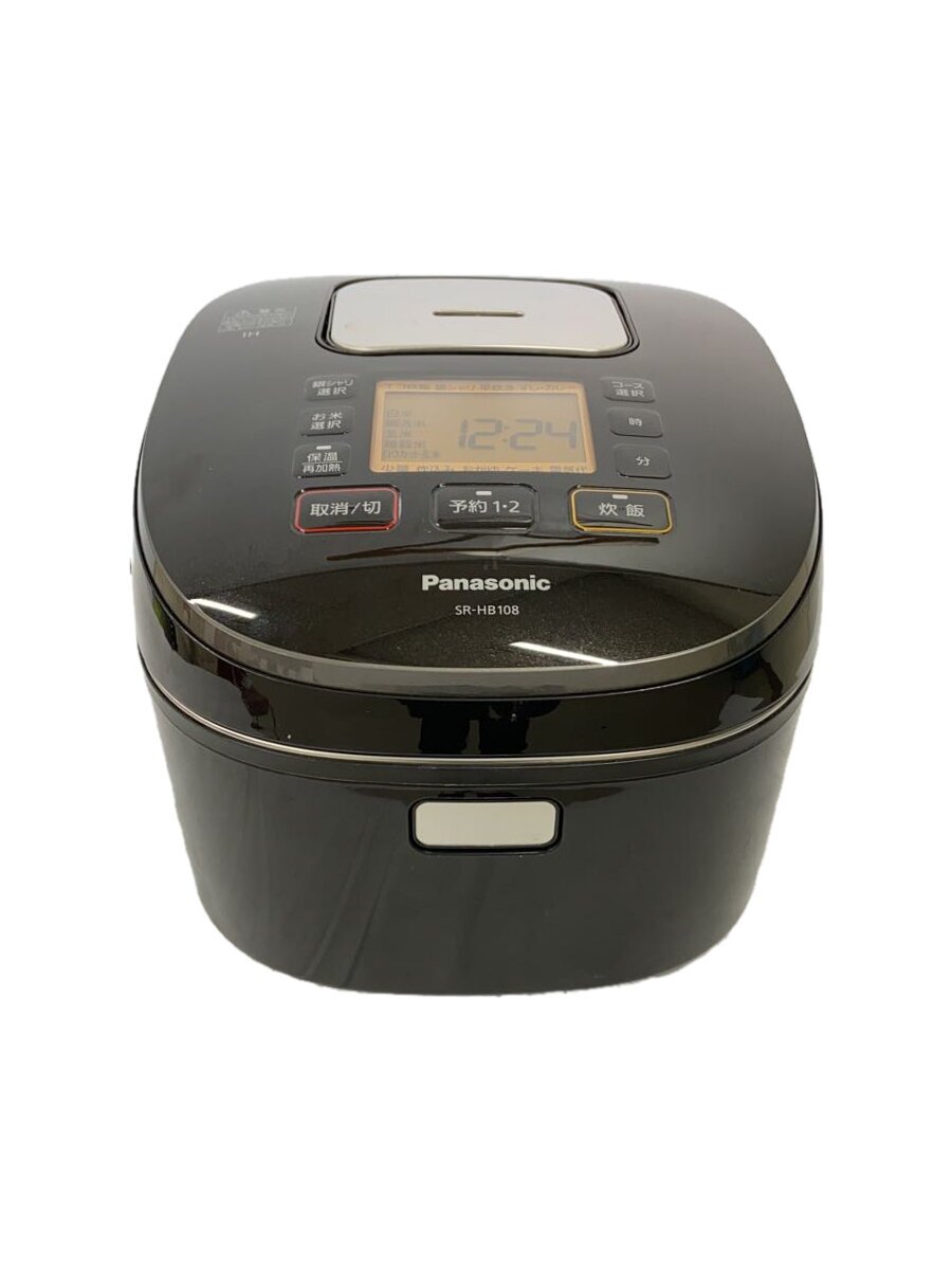 【中古】Panasonic◆炊飯器 SR-HB108-K [ブラック]【家電・ビジュアル・オーディオ】