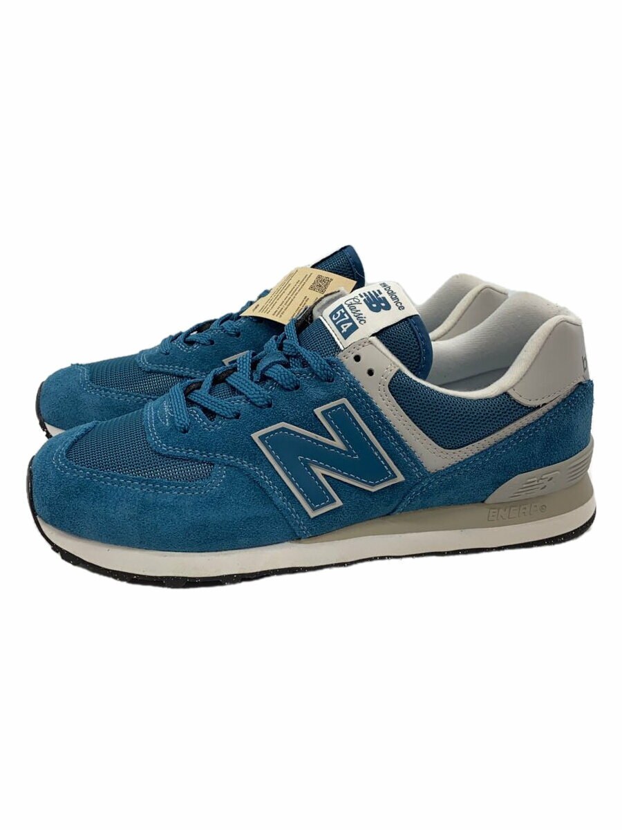 【中古】NEW BALANCE◆ローカットスニーカー/27cm/BLU/U574CE2/タグ付き【シューズ】