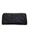 【中古】LOUIS VUITTON◆ジッピー・ウォレット_モノグラム・マルチカラー_マルチカラー/PVC/マルチカラー/メンズ【服飾雑貨他】