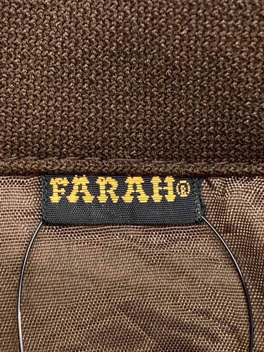 【中古】FARAH◆70s/スナップボタン/シャツジャケット/--/ポリエステル/BRW/無地【メンズウェア】