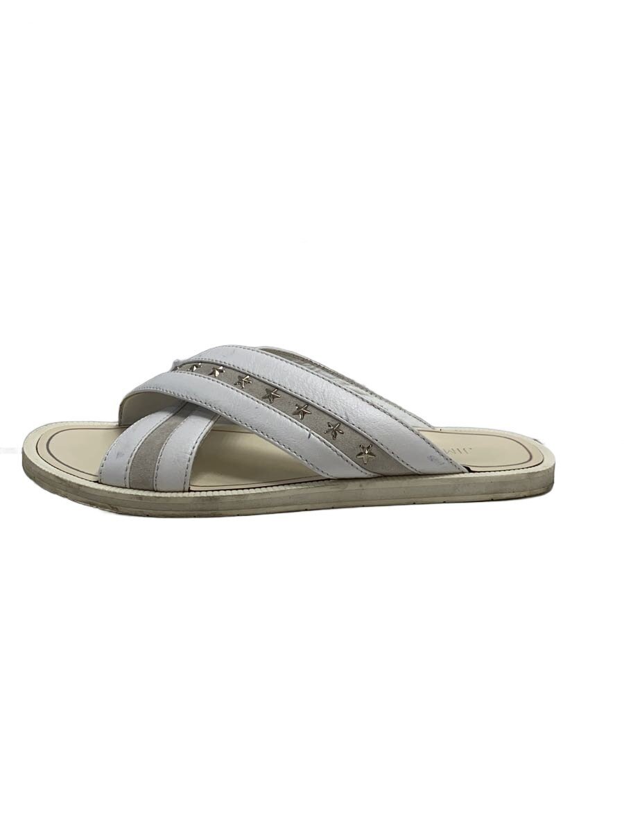 Holly'S Sole - 【中古】JIMMY CHOO◆スタッズ/クロスストラップ/サンダル/41/WHT/やや汚れアリ【シューズ】
