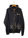 【中古】SUPPLIER◆ジップパーカー/XL/コットン/BLK/DK-ZH6-S【レディースウェア】(4)