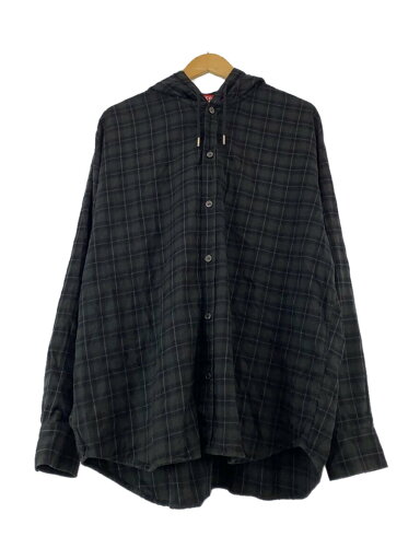 【中古】DIESEL◆S-DEWNY-HOOD-B/長袖シャツ/44/コットン/GRY/チェック/A16214【メンズウェア】 【中古】DIESEL◆S-DEWNY-HOOD-B/長袖シャツ/44/コットン/GRY/チェック/A16214【メンズウェア】