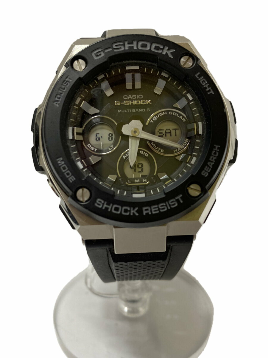 【中古】CASIO◆ソーラー腕時計_G-SHOCK/アナログ/BLK/BLK//【服飾雑貨他】