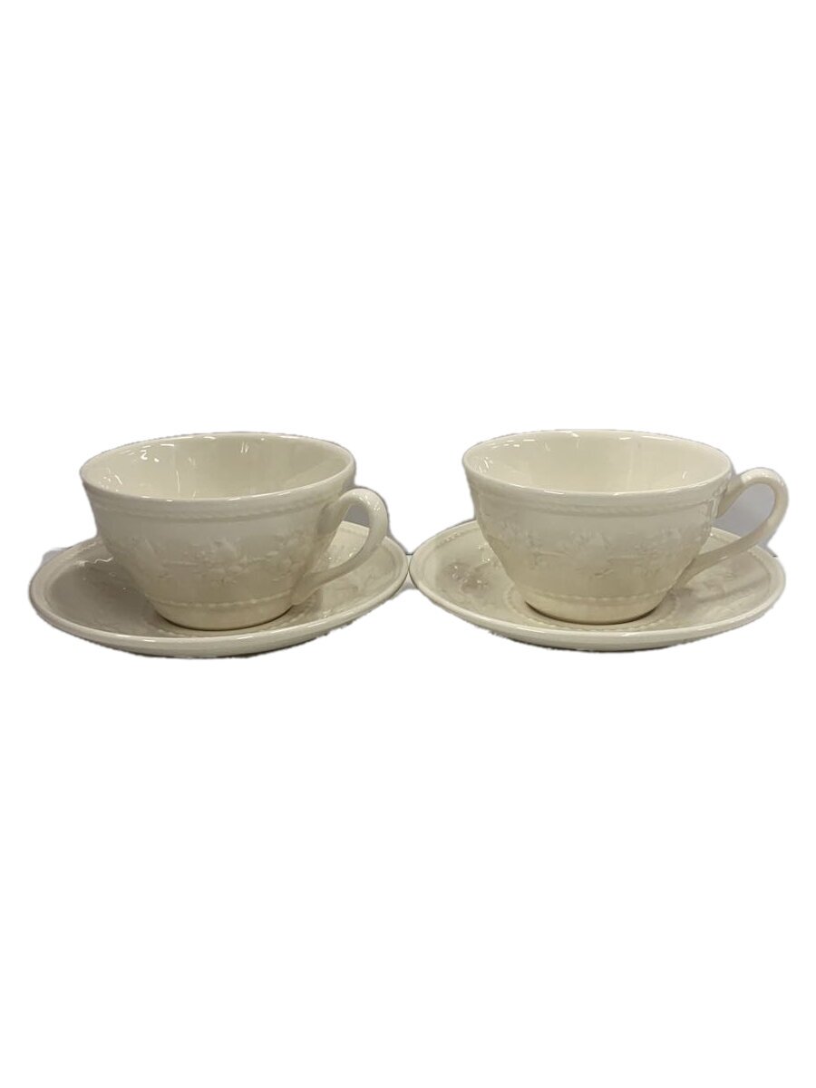 【中古】WEDGWOOD◆カップ&ソーサー/2点セット/IVO【キッチン用品】