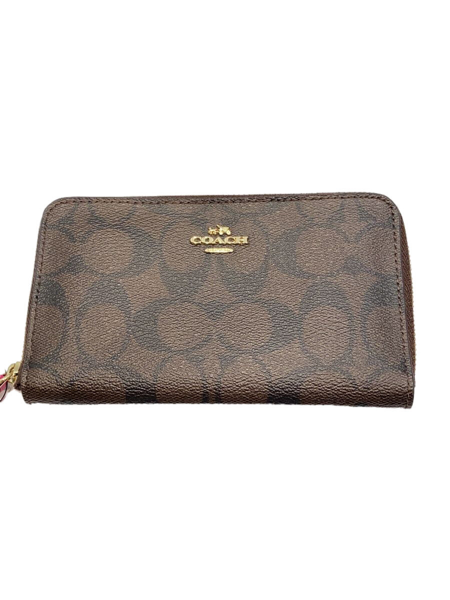 【中古】COACH◆財布/PVC/BRW/総柄/レディース/F57468【服飾雑貨他】