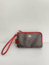 【中古】COACH◆ポーチ/--/BRW/総柄/F87591【バッグ】