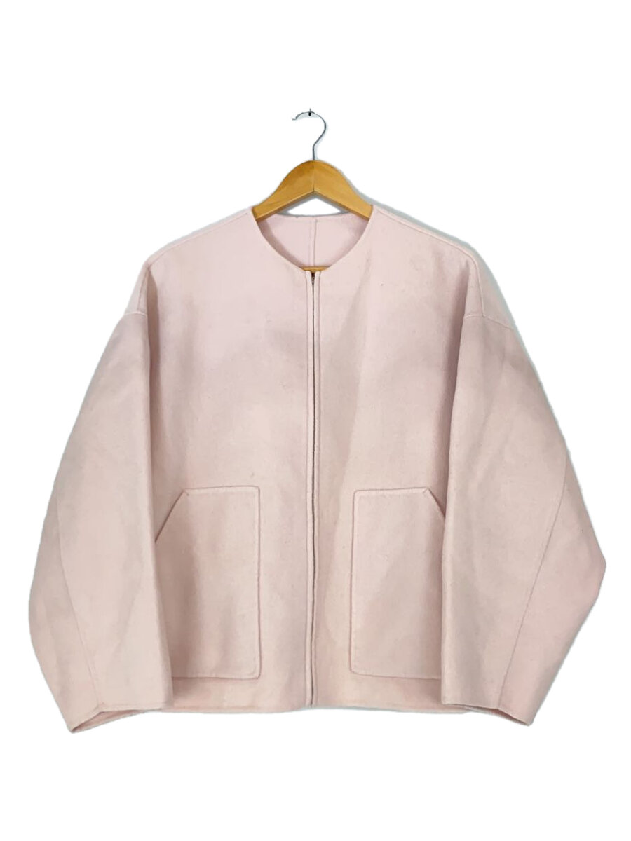 【中古】uncrave◆ライトリバーショートコート/1/ウール/ピンク【レディースウェア】