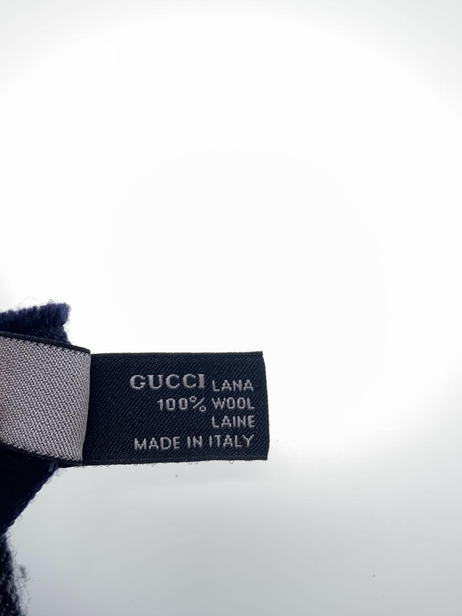 【中古】GUCCI◆マフラー/ウール/NVY/メンズ【服飾雑貨他】 2