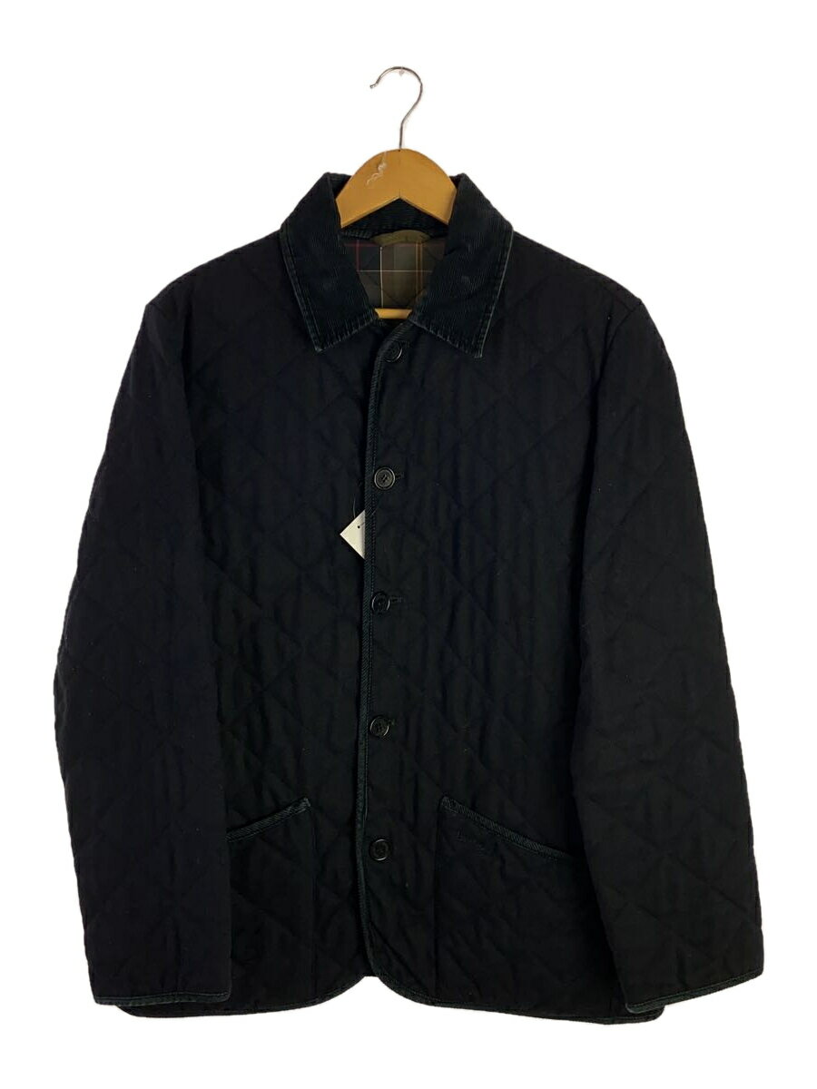 【中古】Barbour◆キルティングジャケット/40/ウール/NVY/MQU0419NY71/BUTTON QUILT WOOL【メンズウェア】