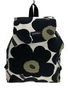 【中古】marimekko◆リュック/--/BLK/NIPPU UNIKKO【バッグ】