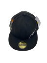 【中古】NEW ERA◆59FIFTY/コインパーキングデリバリー/キャップ/7 7/8/ポリエステル/BLK/無地/メンズ【服飾雑貨他】