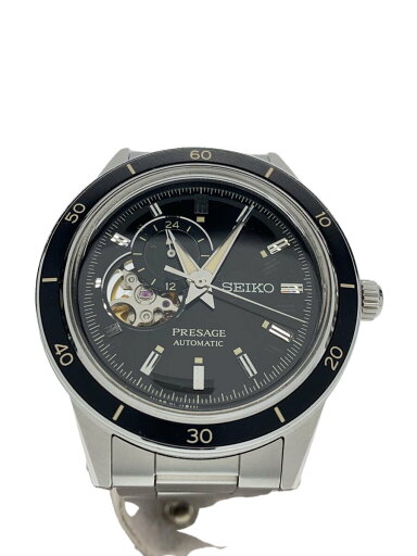 【中古】SEIKO◆自動巻腕時計/アナログ/ステンレス/BLK/4R39-00Z0//【服飾雑貨他】 【中古】SEIKO◆自動巻腕時計/アナログ/ステンレス/BLK/4R39-00Z0//【服飾雑貨他】