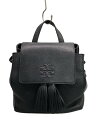 【中古】TORY BURCH◆リュック/レザー/BLK/10010539【バッグ】