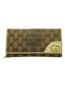 【中古】GUCCI◆長財布/キャンバス/CRM/総柄/レディース/1815932067【服飾雑貨他】