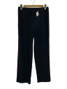 【中古】HOMME PLISSE ISSEY MIYAKE◆ボトム/1/ポリエステル/BLK/無地/HP51JF104【メンズウェア】