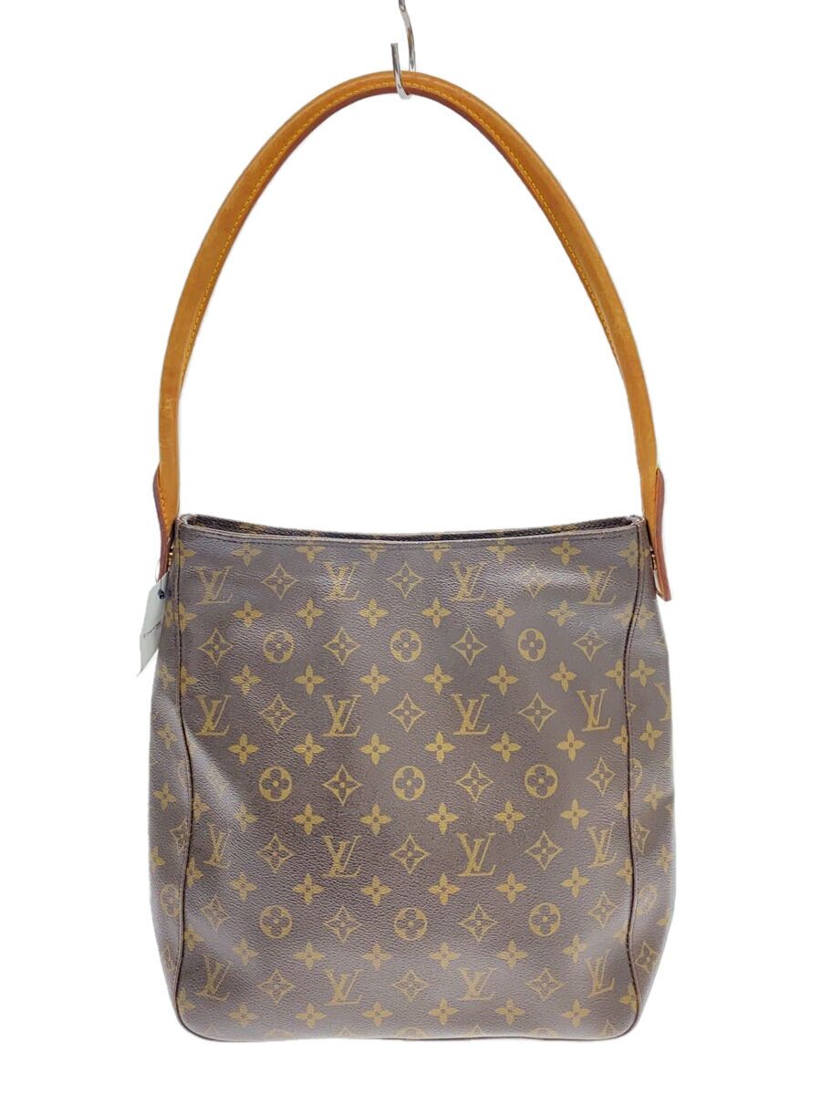 LOUIS VUITTON◆ルーピングGM_モノグラム・キャンバス_BRW/PVC/BRW/モノグラム