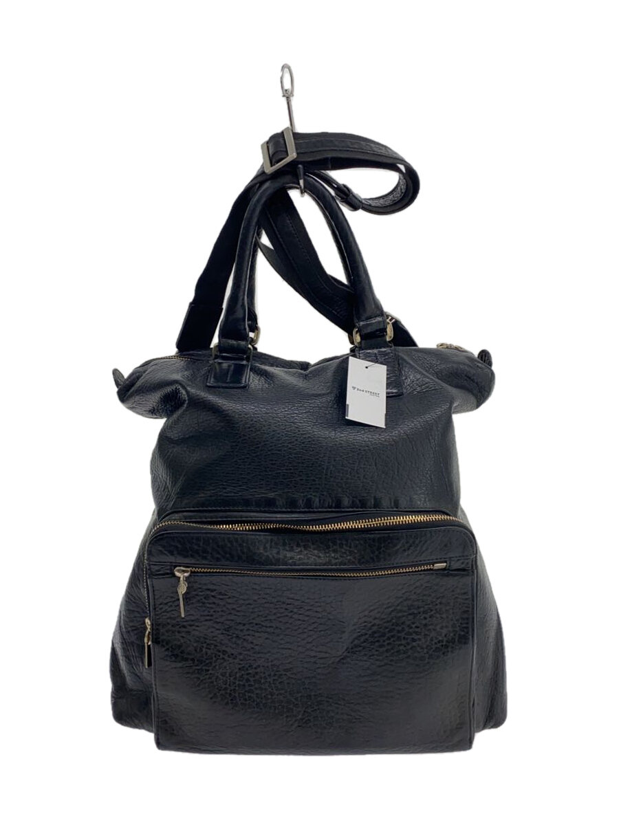 【中古】aniary◆リュック/レザー/BLK【バッグ】