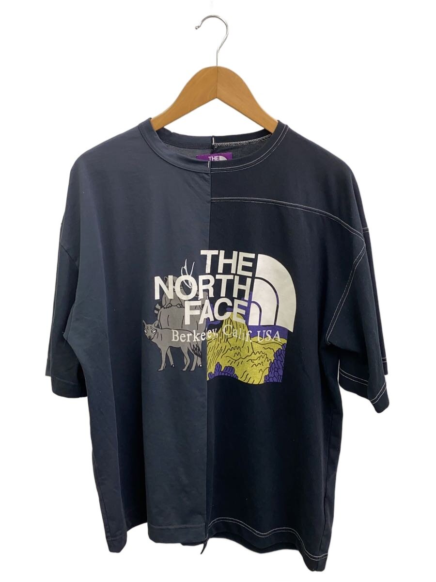 【中古】THE NORTH FACE PURPLE LABEL◆CRAZY H/S LOGO T-SHIRT_クレイジーハーフスリーブロゴTシャツ/M/ポリエステル【メンズウェア】