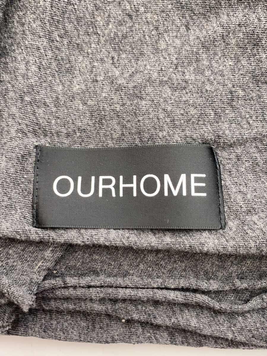 【中古】OURHOME◆マフラー/グレー/レディース【服飾雑貨他】