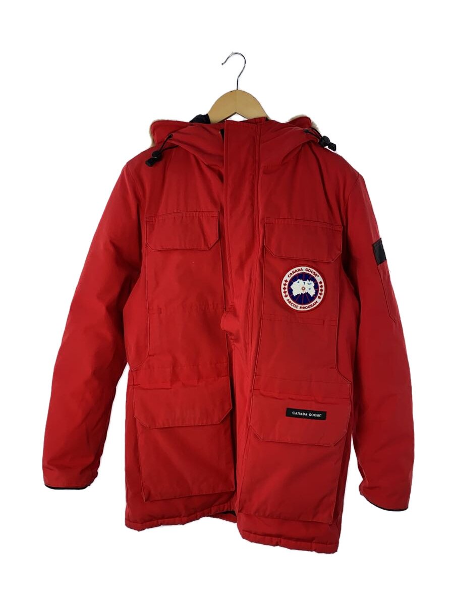 【中古】CANADA GOOSE◆ダウンジャケット/M/ナイロン/RED/4567jm r//【メン ...