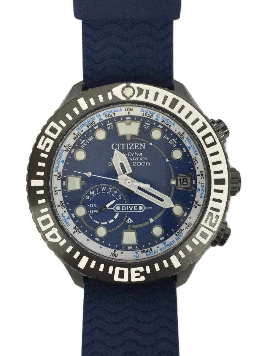 【中古】CITIZEN◆ソーラー腕時計/アナログ/F158-T026184/プロマスター/エコドライブ【服飾雑貨他】