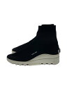 【中古】MIU MIU◆ハイカットスニーカー/36/BLK【シューズ】