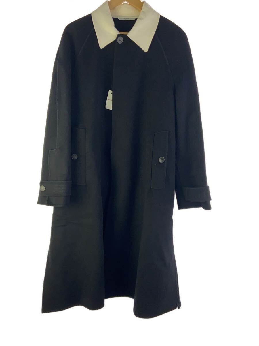 【中古】VALENTINO◆ステンカラーコート/46/ウール/カシミア混/ブラック/TV3CAC805VC//【メンズウェア】