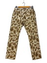 【中古】SASSAFRAS◆ストレートパンツ/S/コットン/キャメル/総柄/カモフラ【メンズウェア】(4)