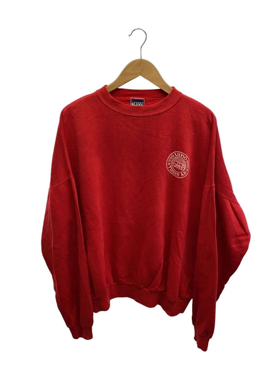 【中古】80s～90s/ポルトガル製/BLUES/スウェット/XL/コットン/レッド【メンズウェア】