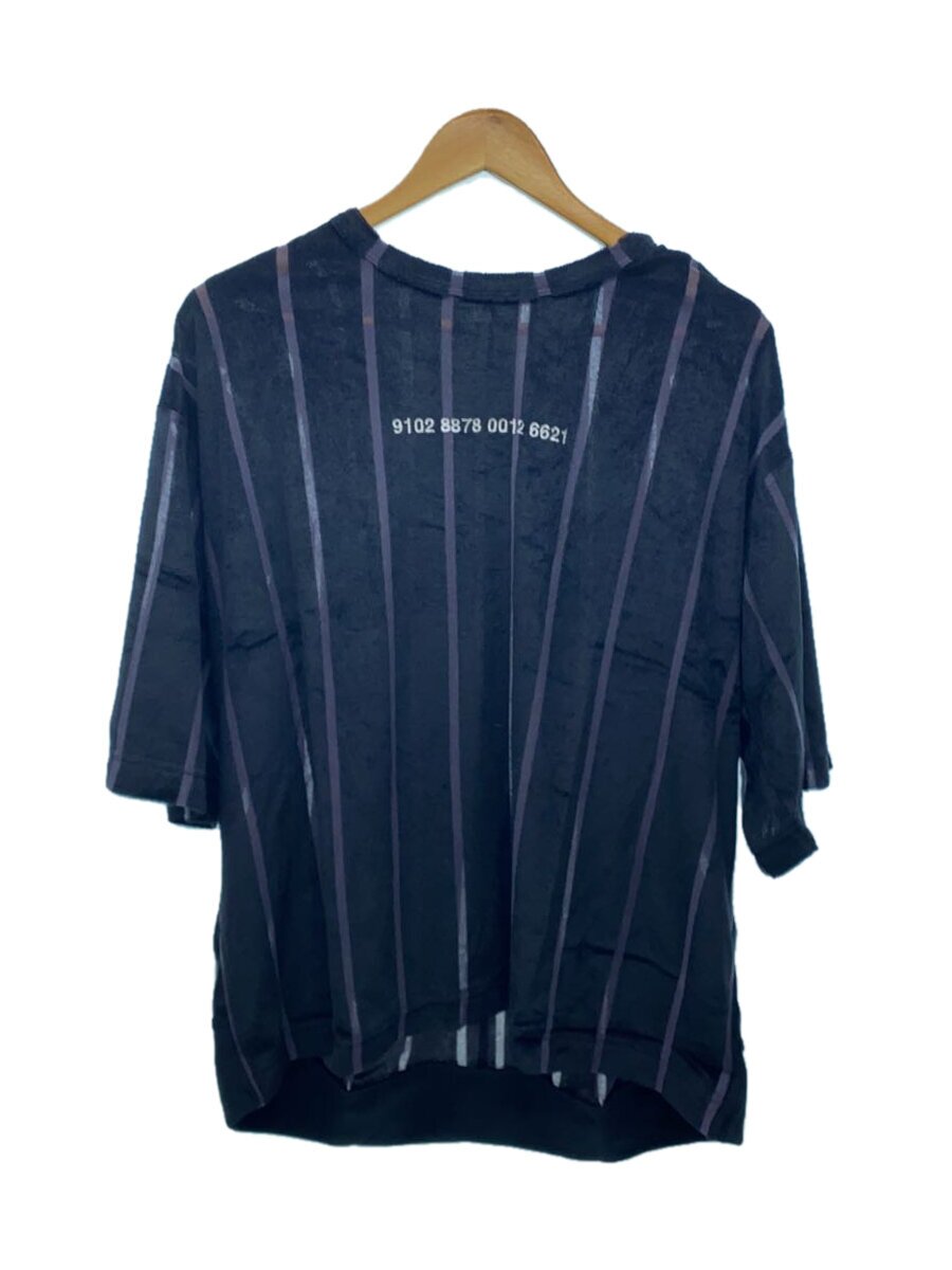 【中古】SHAREEF◆Tシャツ/2/ポリエステル/BLK/ストライプ/23315050//【メンズウェア】