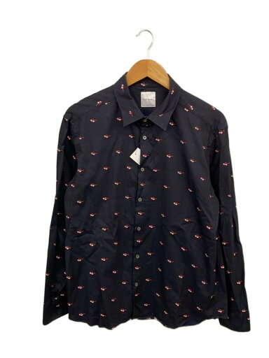 【中古】Paul Smith◆長袖シャツ/メガネ刺繍/XL/コットン/NVY/総柄/PF-HQ-66509【メンズウェア】 【中古】Paul Smith◆長袖シャツ/メガネ刺繍/XL/コットン/NVY/総柄/PF-HQ-66509【メンズウェア】
