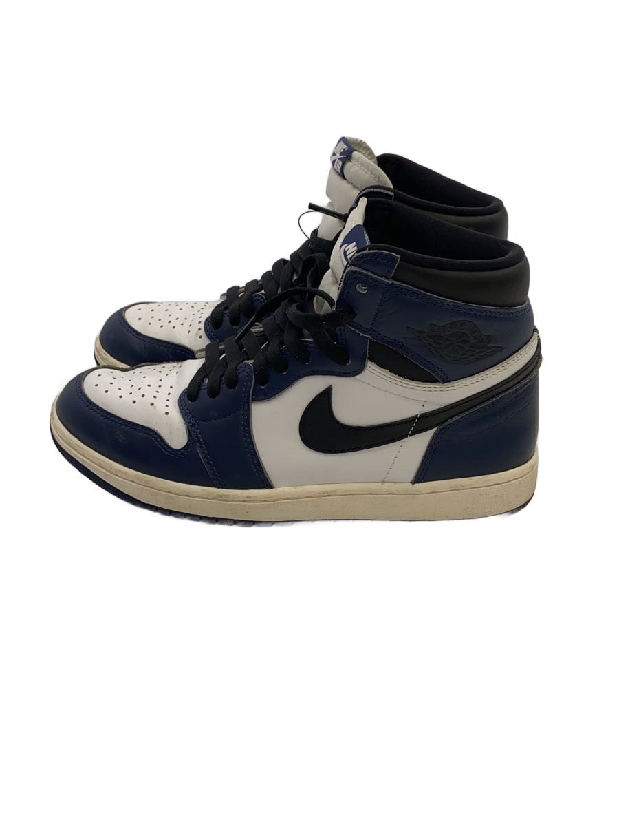 【中古】NIKE◆AIR JORDAN 1 RETRO HIGH OG_エア ジョーダン 1 HIGH OG/27cm/NVY【シューズ】