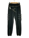 【中古】TAKAHIROMIYASHITA TheSoloist.◆21AW/SPACE JOGGER PANTS/50/コットン/BLK/無地/0009AW21【メンズウェア】